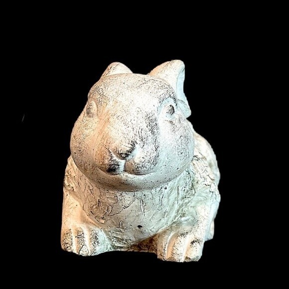 Farmhouse French Concrete Bunny‎ Rabbit Figurine Spring Home Decor - Picture 3 of 8